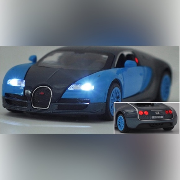 Bugatti Veyron 1:32 Double Horses Platinum Alloy Model- Lights&Sound - Jiaye M. - Picture 5 of 7